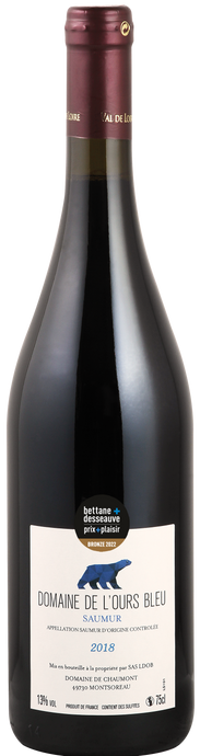 Vin saumur rouge 2018 | Domaine de l'Ours Bleu